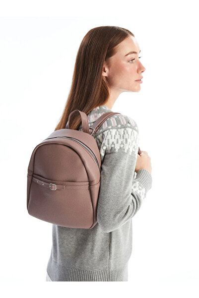 LC Waikiki Lcw Accessories Pink Leather Look Women's Backpack