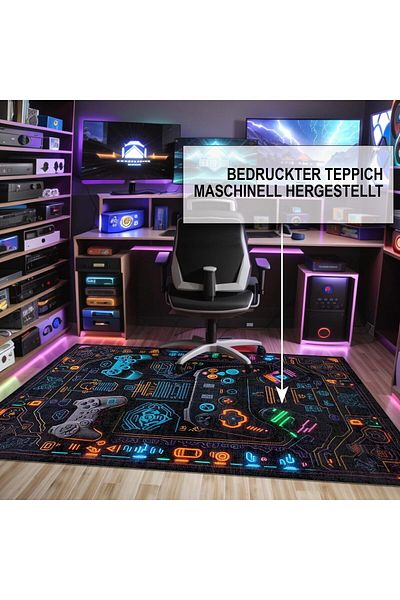 Bamyum OYUN OYUNLARI Bedruckter Teppich Chenille-Druck Maschinell Hergestellt Teppich