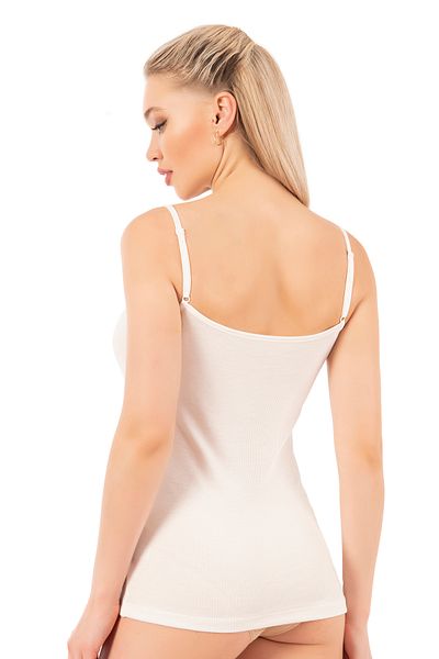 ÖZKAN underwear Özkan 26763 Γυναικείο εσώρουχο βισκόζης με ριμπ ελαστικό άνετο λεπτό λουράκι