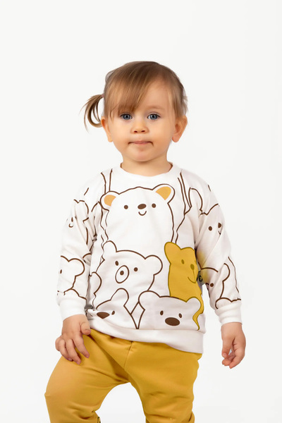 Mai Perla Smile Bear Nose 2 Li Unisex Bebek Alt Üst Takım