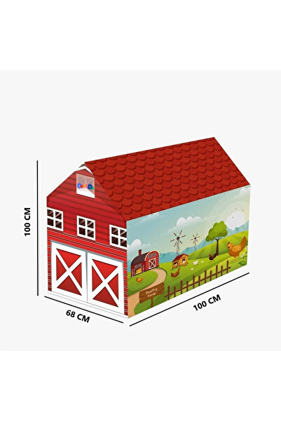 DeYiDo Çiftlik Evim Eğlenceli Oyun Evi Evcilik Oyun Çadırı Minik Kampçı Çadırı