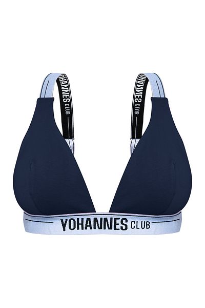 Yohannes Club Dark Blue Single Rubber Strap Women's Bra