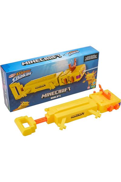 Nerf New Nerf Super Soaker Minecraft Axolotl Water Blaster F7601