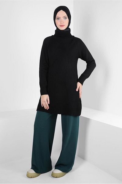 Alvina THROAT COLLAR KNITWEAR TUNIC 44061