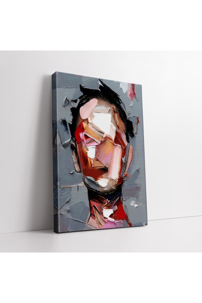 KOSS Dijital Tablou decorativ pe pânză cu aspect abstract pastel, fără fețe, ...