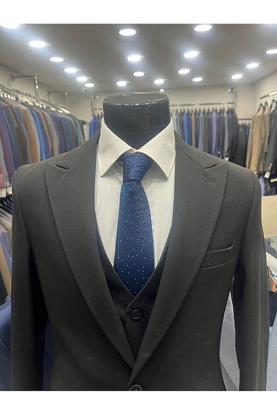 ENRICO MASAROTTI Winter Wool Flanel Men's Vest Suit