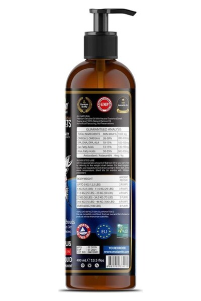 Orqinel Mutamin Organics Norveç Somon Balık Yağı 800 ml 6