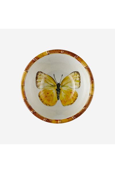 CHIARA ALESSI Bamboo White Melamine Bowl 15 Cm