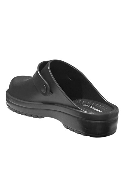 Akınal Bella E443 Siyah Erkek Deliksiz Sabo Terlik