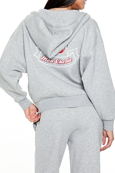 Forever 21 Kiraz Baskılı Sweatshirt