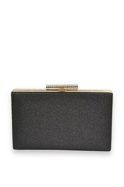 Generic Brand Stone-Embellished Women's Evening Dress Bag – Gold Case, Non-Sp...