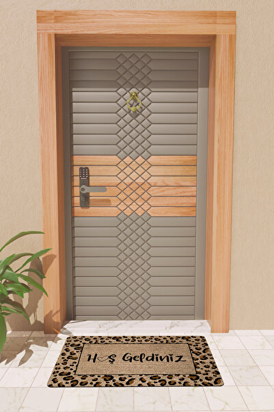 Rugmood Modern Digital Printing Leopard Welcome Door Mat