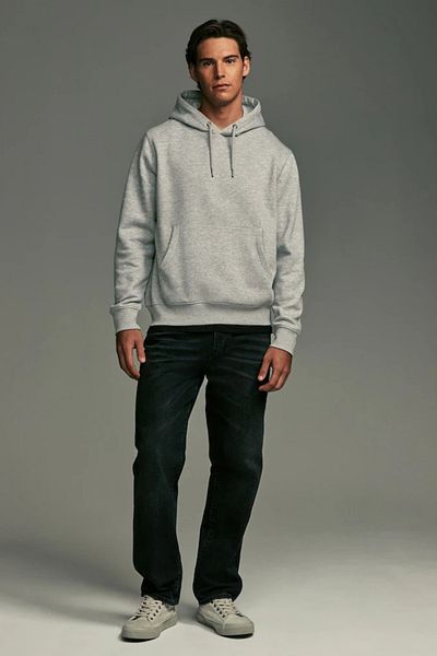 Superlife Ανδρικό φούτερ Superlife Fleece άνετο με κουκούλα σε μούχλα με 3 κλωστές