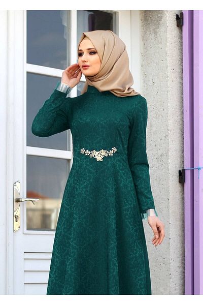TRENDTESETTÜR Rochie de seara cu guler judecator din tul 2231