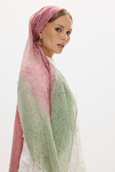 FENZA SCARF Albert Frame Pattern Linen Textured Shal