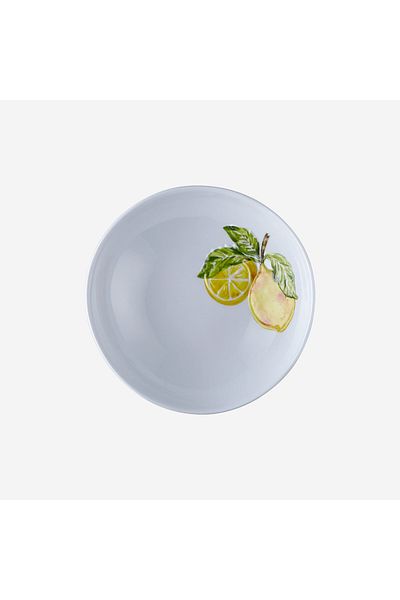CHIARA ALESSI Capri White Melamine Pit Plate 20 Cm