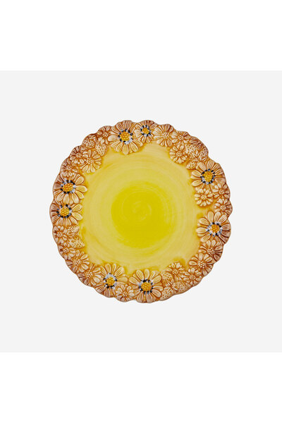 Edelweiss ITALY Camomilla Sarı Seramik Kahvaltı Tabağı 22 Cm