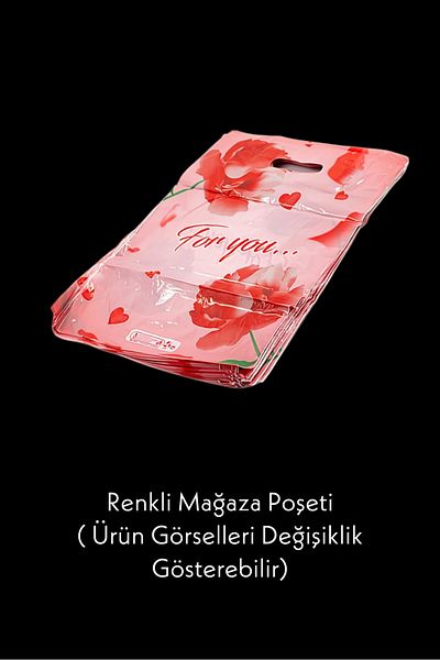 Özkan Ambalaj Temizlik 50 Pieces 60X70 cm Colorful Chicken Store Bag Size 6