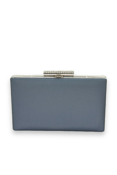 MSglame فستان سهرة من الساتان باللون الأزرق الداكن - غير قابل للخدش، غير بصمة...