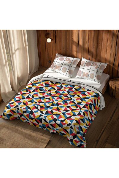 The Lucid Lab Bauhaus 1919 / Bauhaus Ausstellung 1923 Çift Taraflı Nevresim Takımı - 200 cm x 220 cm