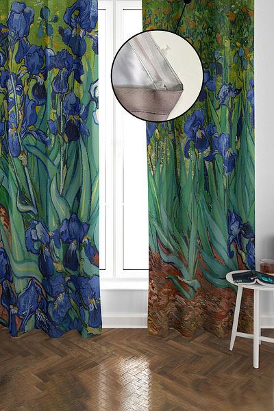 Doruklar Home Collection Blackout Light Proof Blackout High Quality Modern Patterned 2 Blades Background Curtain 140 X 270 Nes Series