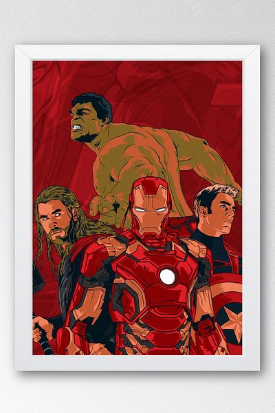 Saturn Pictură înrămate Avengers - Pictură poster Marvel Avengers
