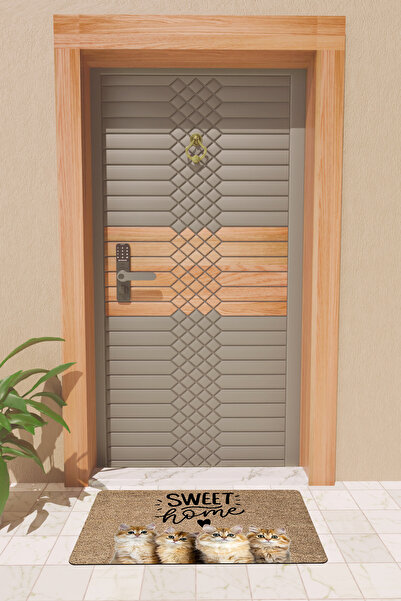 Rugmood Modern Digital Printing Sweet Home Cat Door Mat