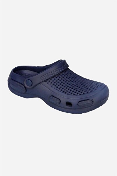 Mert Giyim Navy Blue Sandals Double Sole Medical Hospital Slippers