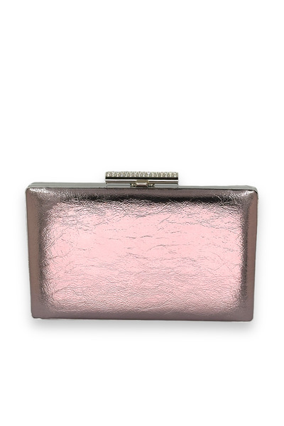 Generic Brand Platinum Wrinkled Patent Leather Evening Dress Bag Is Durable |...
