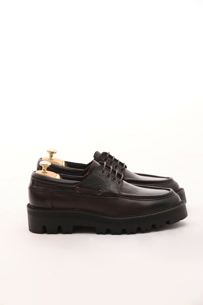 Faruk balkanas Kevin Model Genuine Floater Leather Eva Sole Casual Shoes