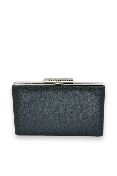 Wedding Fashion Model de cristal negru din piele mată mâner metalic geantă de seară clutch Henna geantă de bal de absolvire