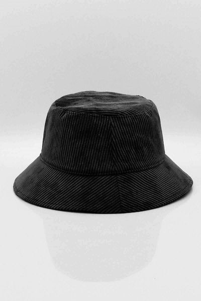 Külah Velvet Bucket Hat-black
