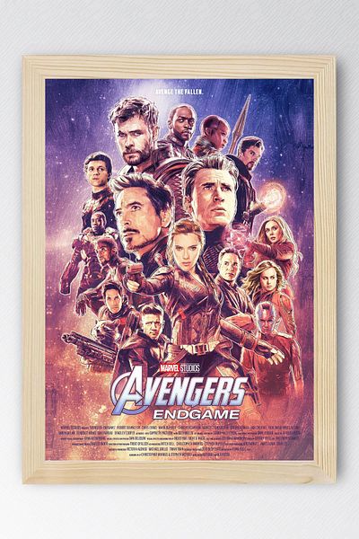 Saturn Avengers Endgame Framed Painting - Avengers Marvel Poster Painting