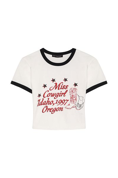 Quzu Tricou imprimat cu maneca scurta