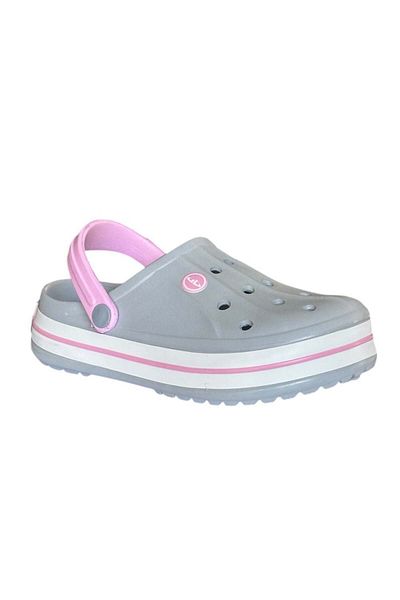 Akınal Bella E457 Gray/Powder Women's Sabo Slippers