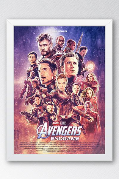 Saturn Pictură înrămată Avengers Endgame - Pictură poster Marvel Avengers