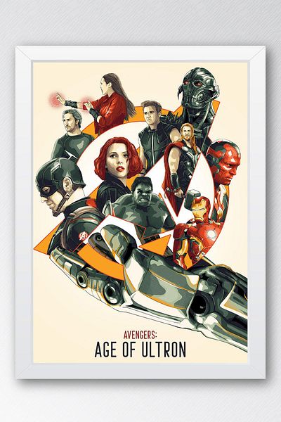 Saturn Pictură înrămată Avengers Age Of Ultron - Pictură poster Marvel Avengers