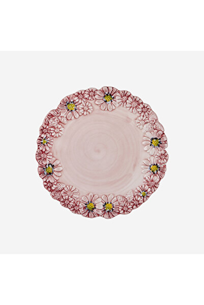 Edelweiss Italy Camomilla Pink Ceramic Breakfast Plate 22 cm