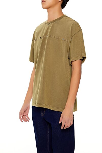 Forever 21 Çivi Detaylı Oversize Tişört