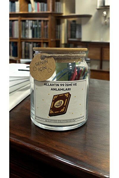 HEDİMOR Gift & Accessory Shop Esma'ül Hüsna Kavanozu - Allah'ın 99 İsmi ve An...