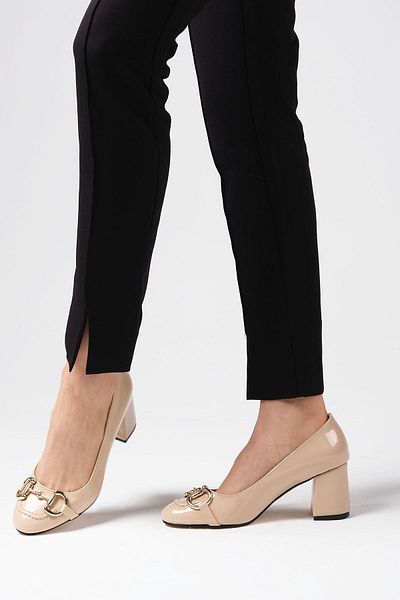 Mio Gusto Leandra Nude Color női sarkú cipő