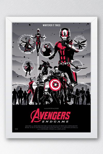 Saturn Pictură înrămată Avengers Endgame - Pictură poster Marvel Avengers