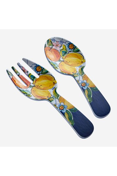 CHIARA ALESSI Capri Blue Melamine Service Set 30 Cm