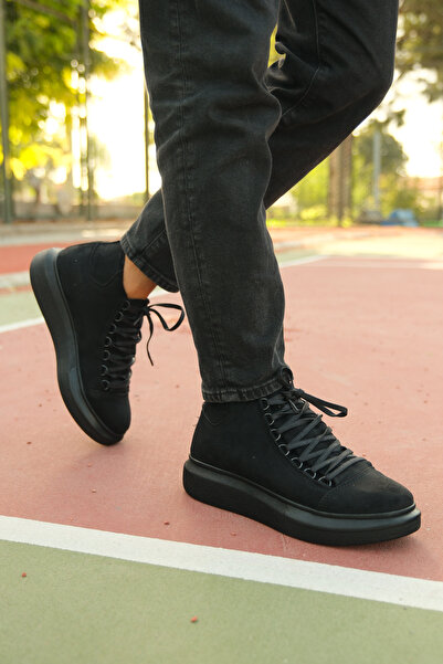 Riccon Süet Siyah Siyah Erkek Bot 0012575