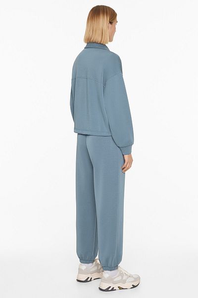 Oysho Half-zip sweatshirt with brushed modal