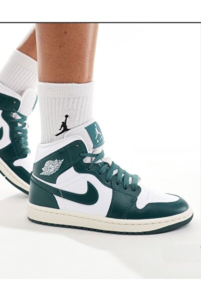 Nike Air Jordan 1 Mid Bred Toe (W) Unisex Spor Ayakkabı 1 Numara Büyük Almanızı Öneriyoruz