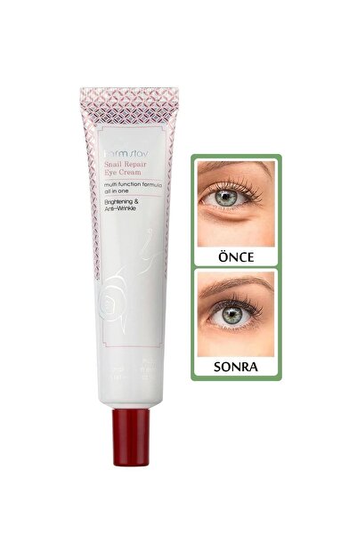 Farmstay 40 g Snail Extract - Anti-Dark Circle and Anti-Wrinkle Eye Cream (Vi̇onine)
