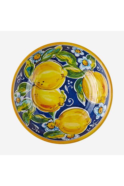 CHIARA ALESSI Capri Blue Melamine Bowl 21 Cm