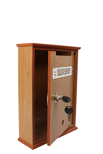 SELENA Wooden Wishing and Complaint Box with Lock Bambu