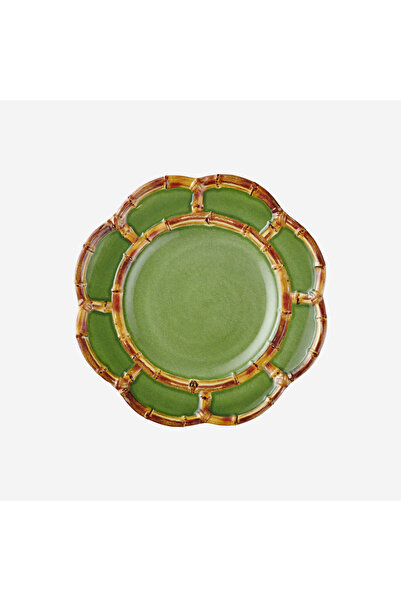 CHIARA ALESSI Bamboo Green Melamine Breakfast Plate 23 Cm